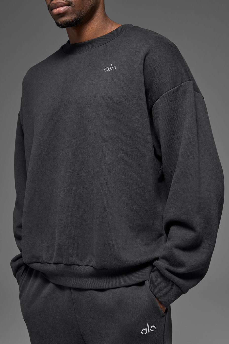Accolade Crew Neck Pullover - Anthracite Man