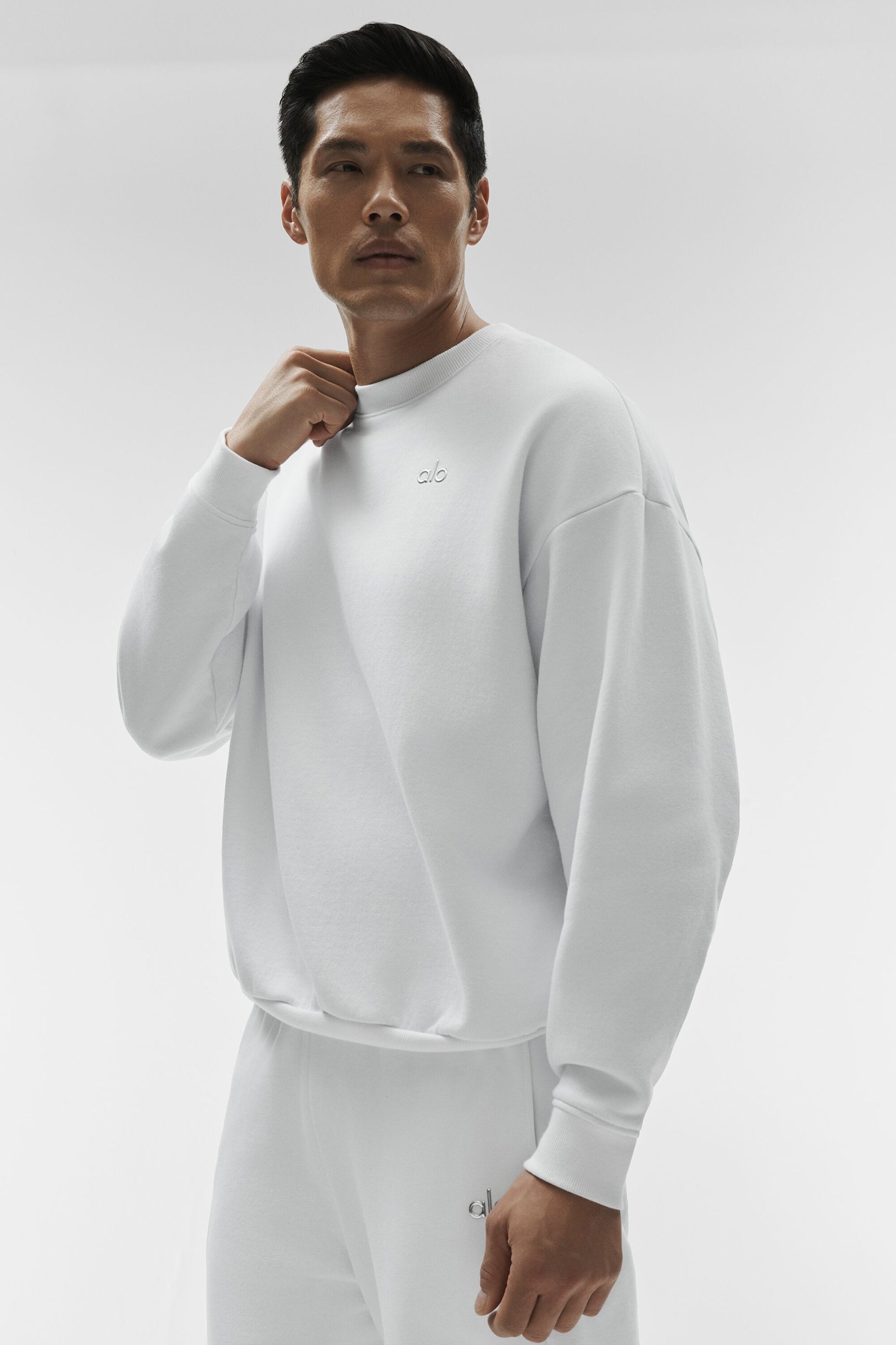 Accolade Crew Neck Pullover - White Man