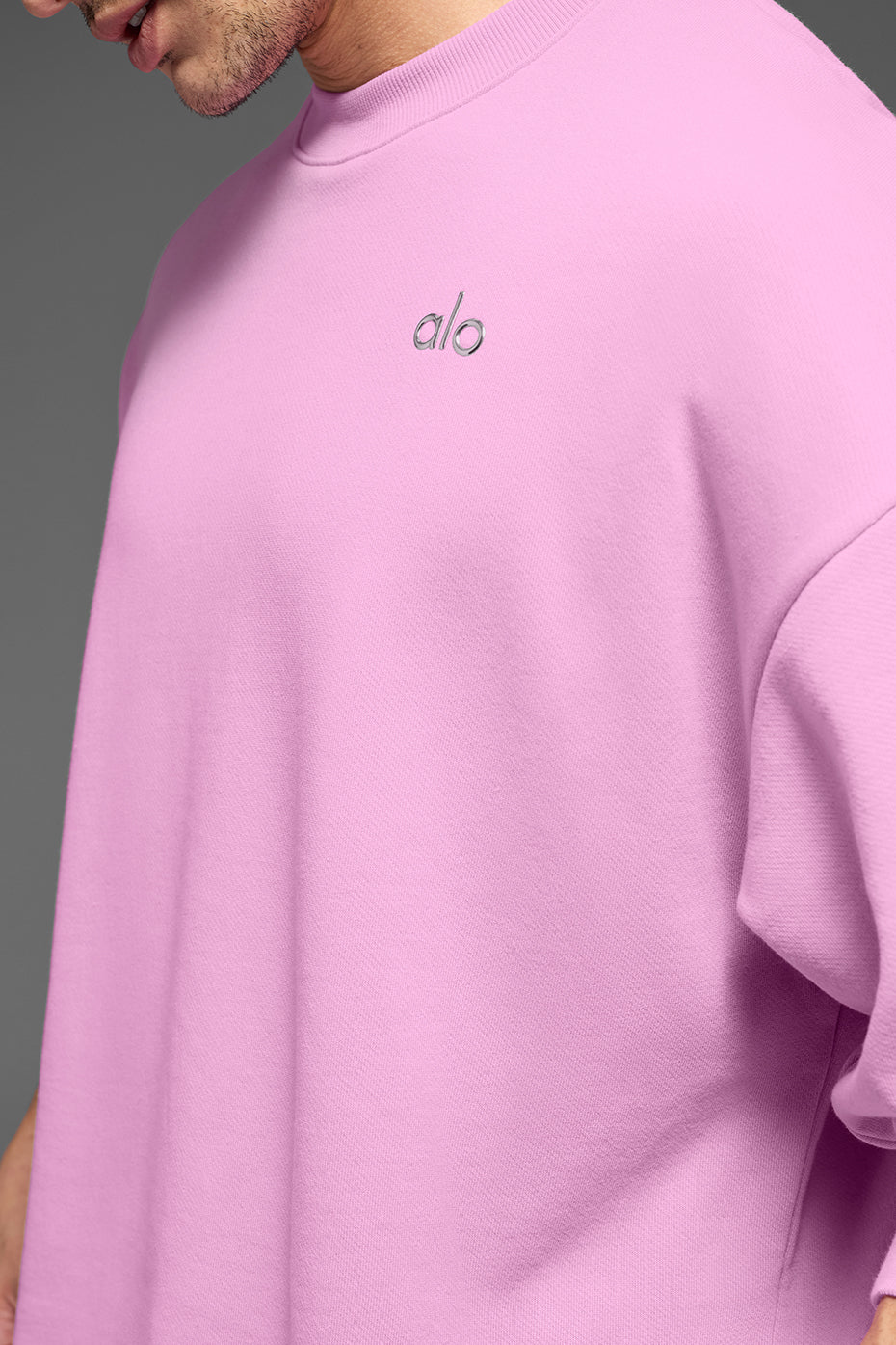 Accolade Crew Neck Pullover - Candy Heart  Pink Man