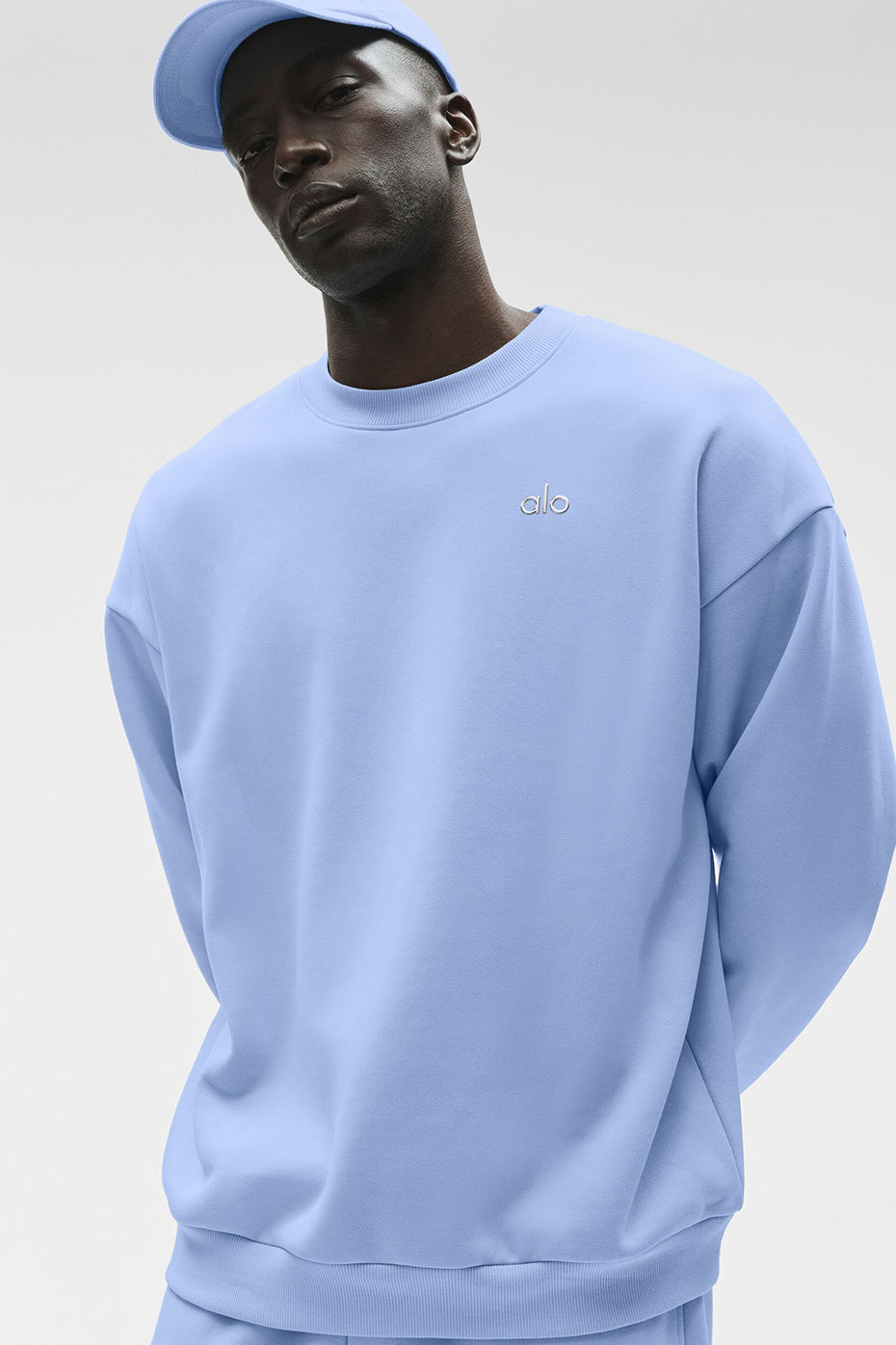 Accolade Crew Neck Pullover - Light Provence Blue Man