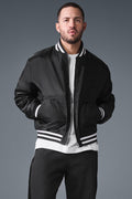 Afterglow Varsity  Man Jacket - Black