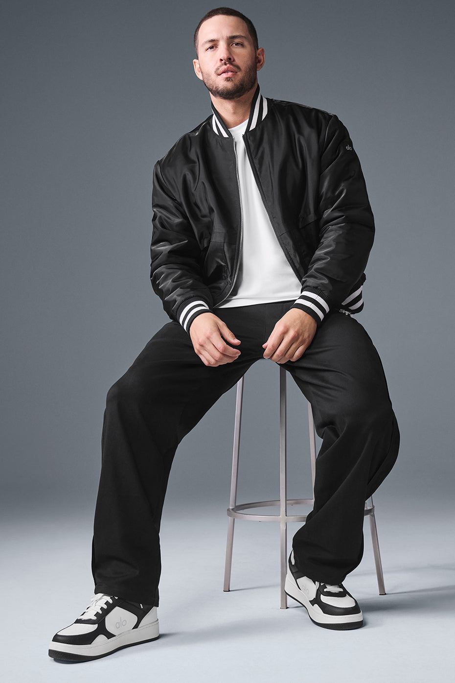 Afterglow Varsity  Man Jacket - Black