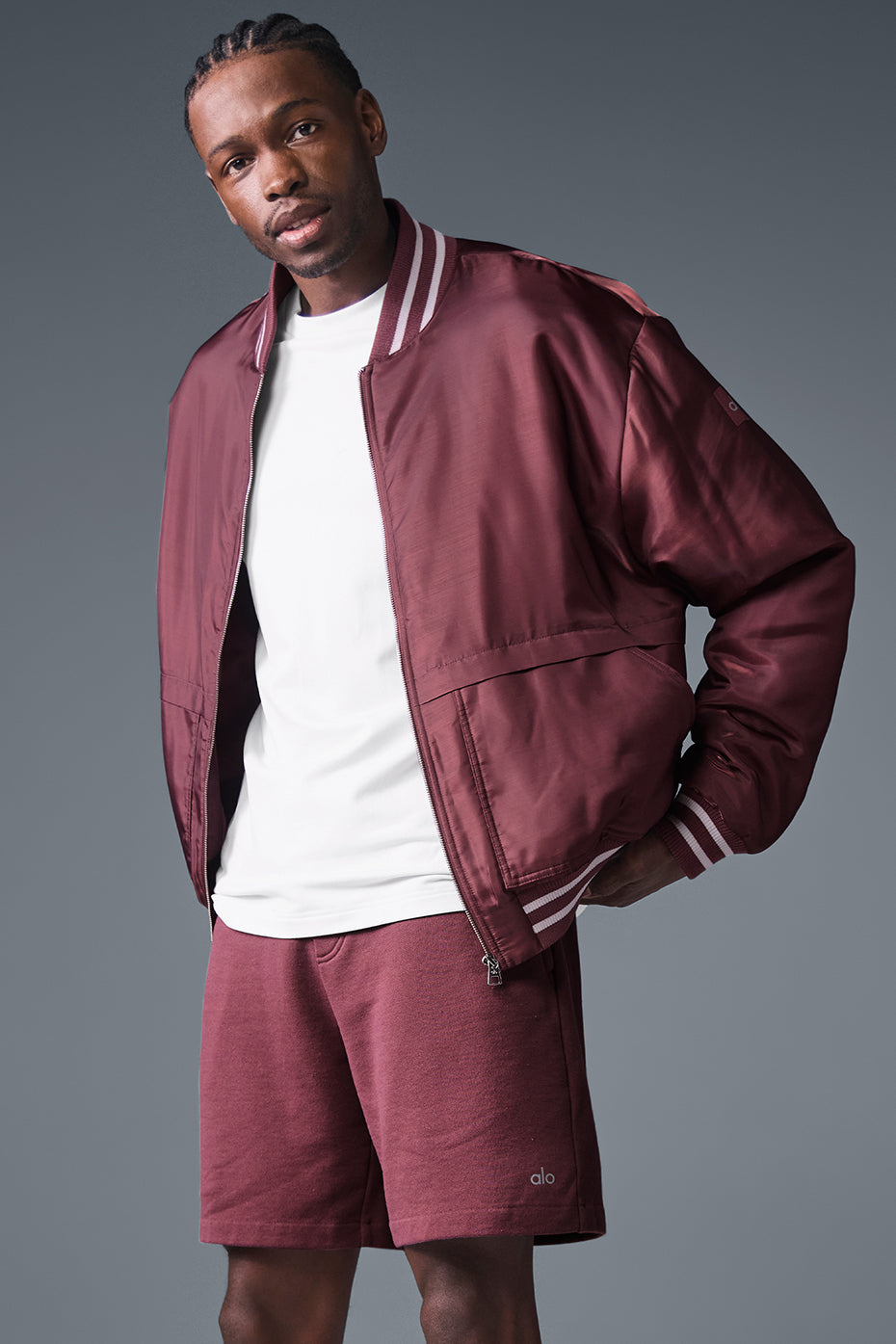 Afterglow Varsity Man Jacket - Burgundy Truffle