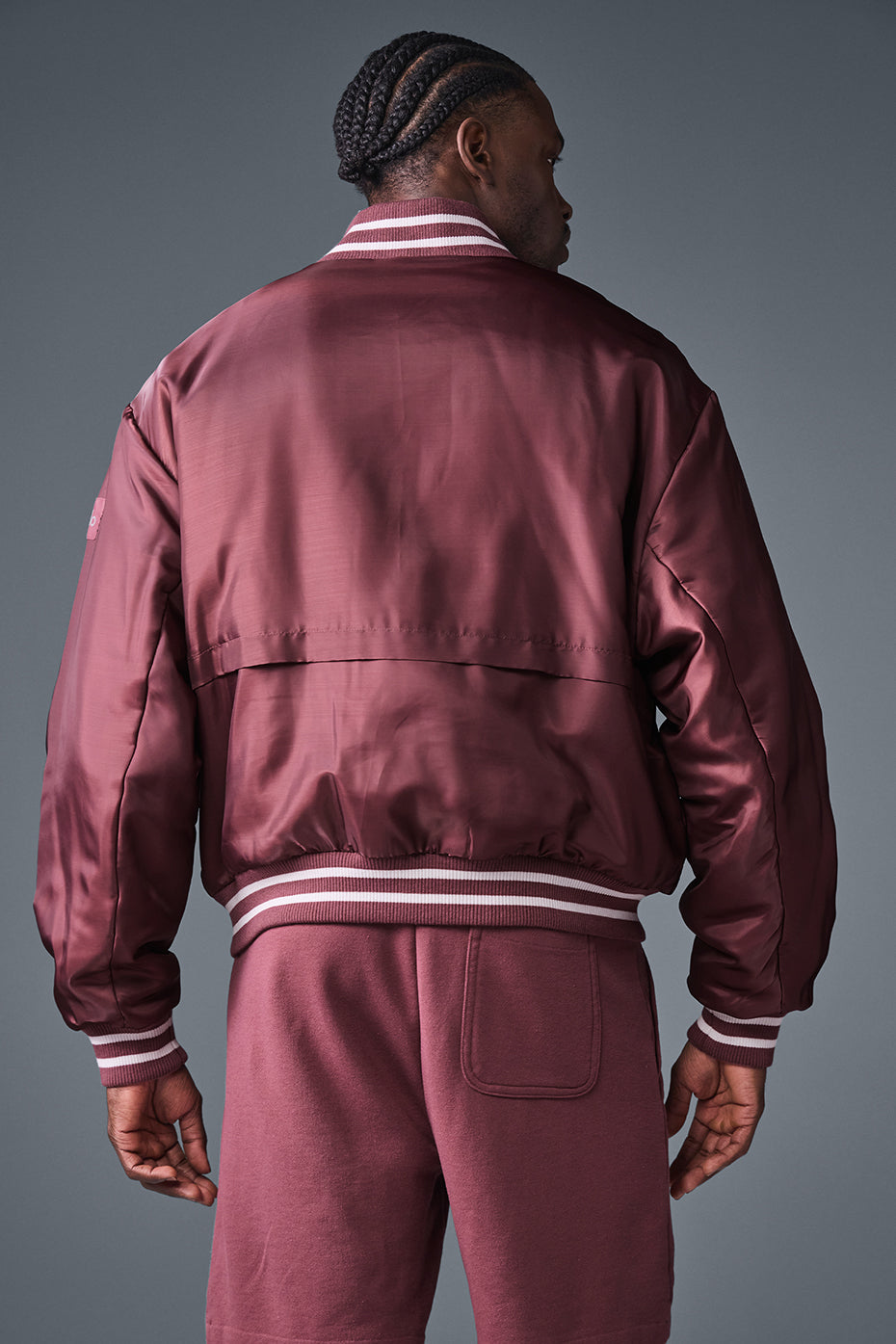 Afterglow Varsity Man Jacket - Burgundy Truffle