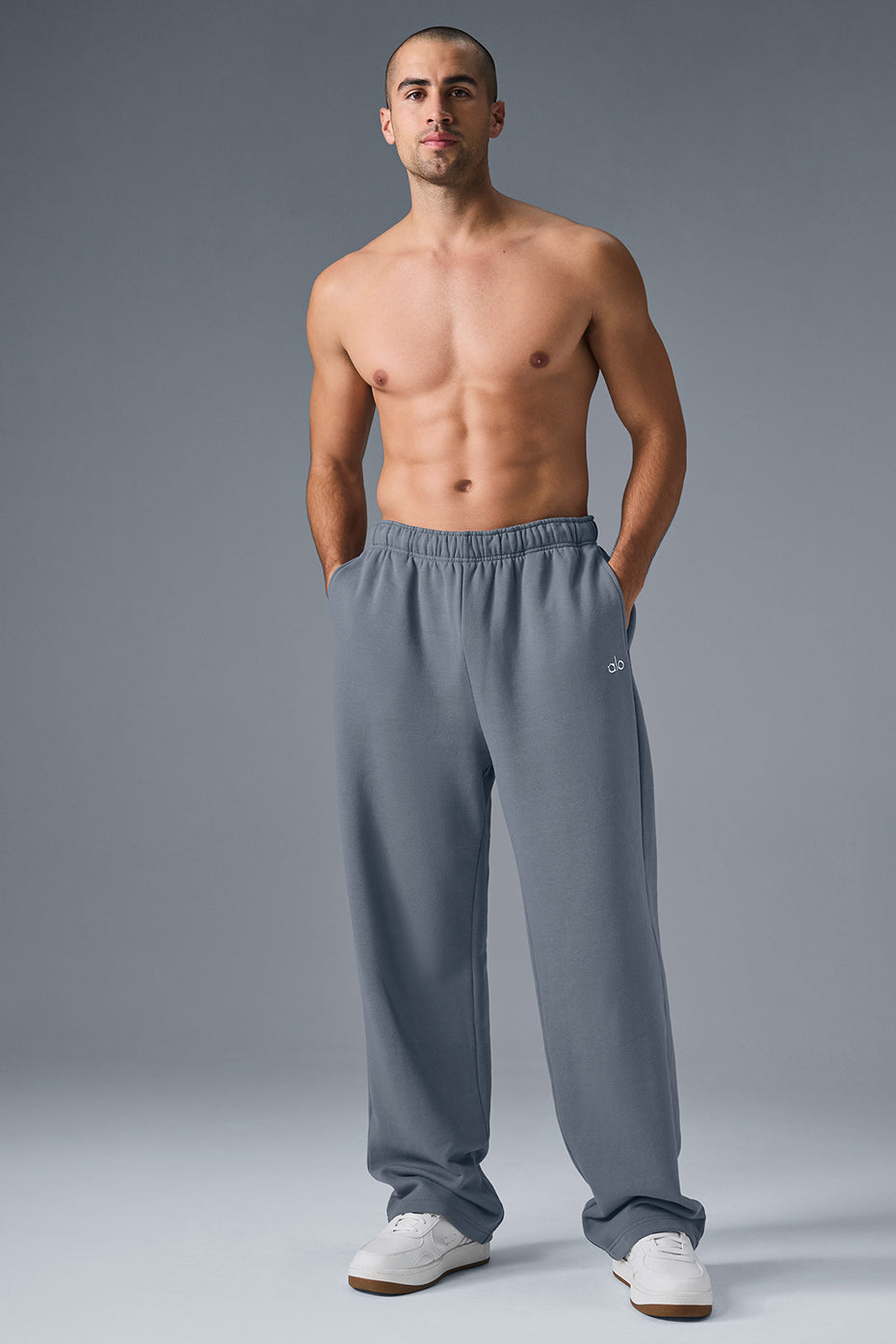 Accolade Straight Leg Sweatpant - Steel Grey Man